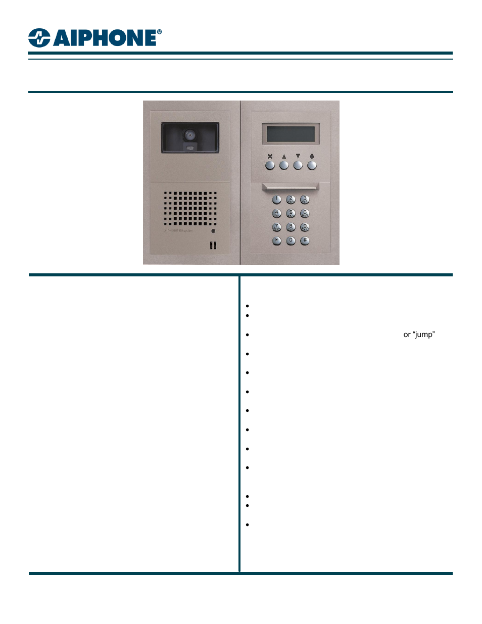 Aiphone GHV-DES/A User Manual | 2 pages