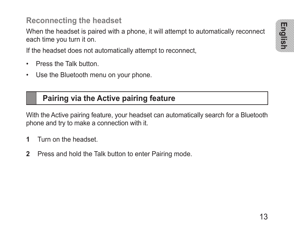 Pairing via the active pairing feature | Samsung BHM1000 User Manual | Page 15 / 158