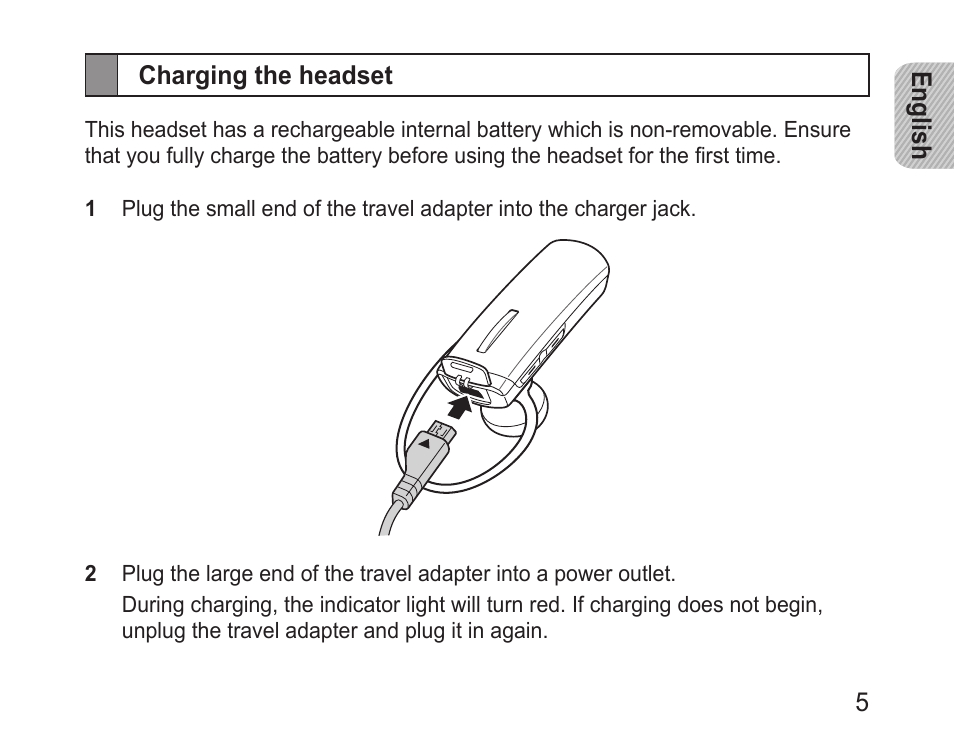 Charging the headset | Samsung BHM1000 User Manual | Page 7 / 158
