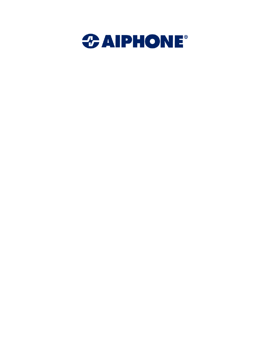 Aiphone 13710 User Manual | 11 pages