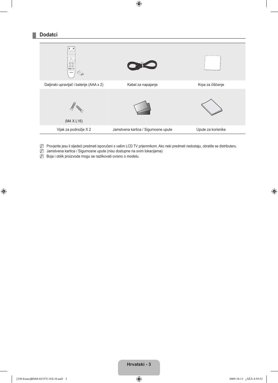 Dodatci | Samsung LE22B350F2W User Manual | Page 175 / 348