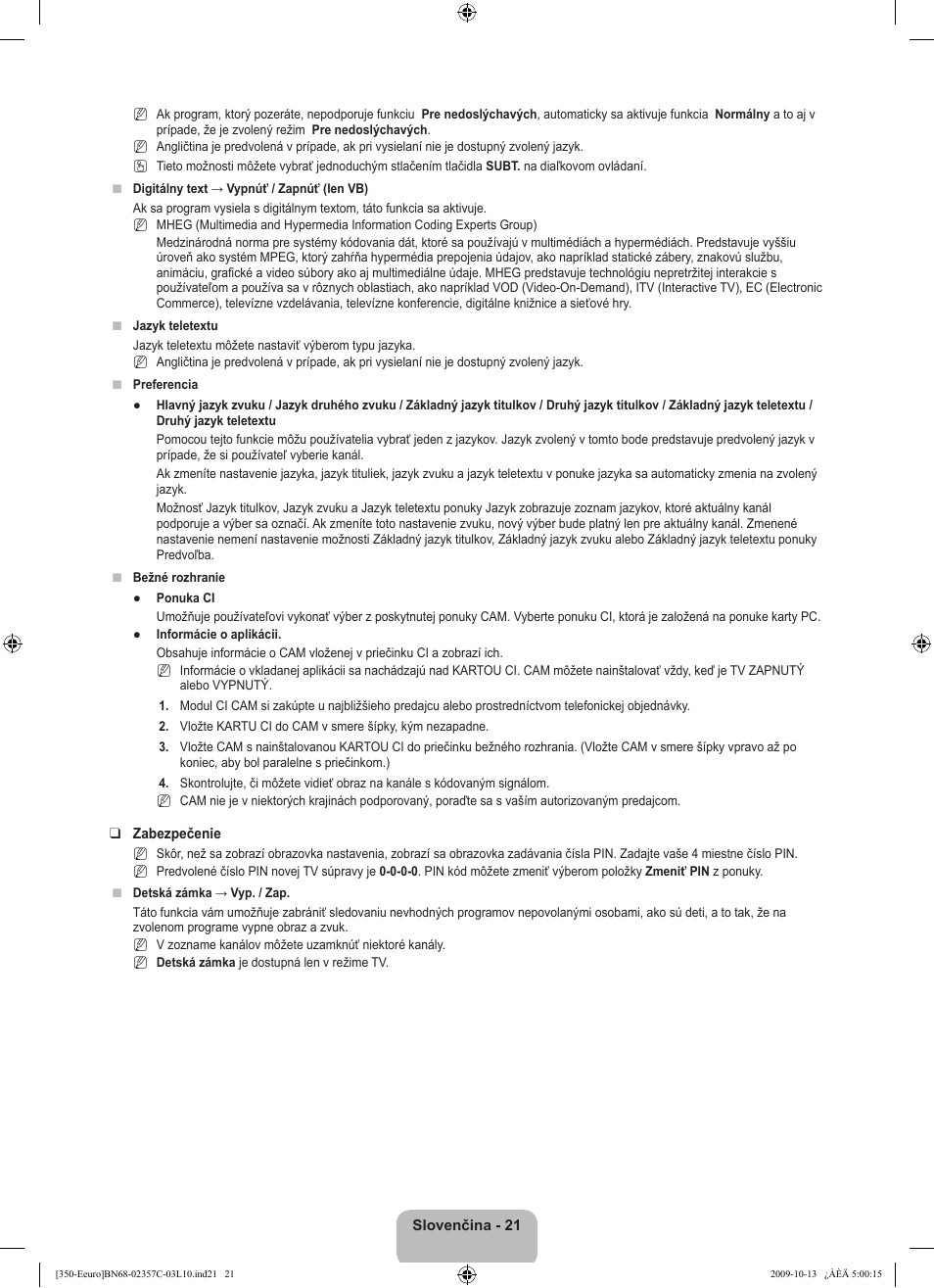 Samsung LE22B350F2W User Manual | Page 261 / 348