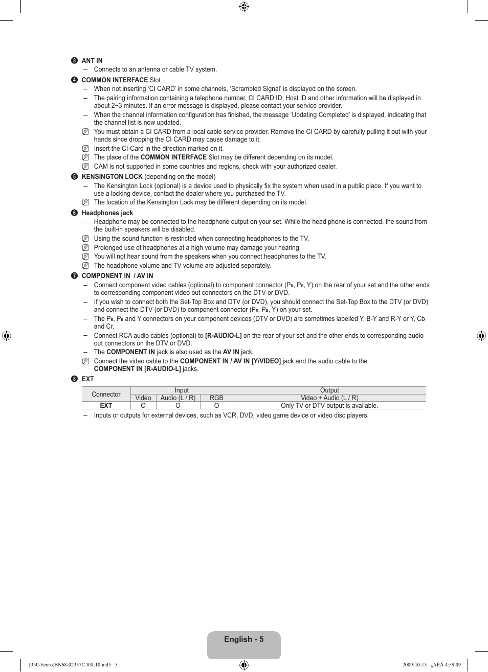 Samsung LE22B350F2W User Manual | Page 7 / 348