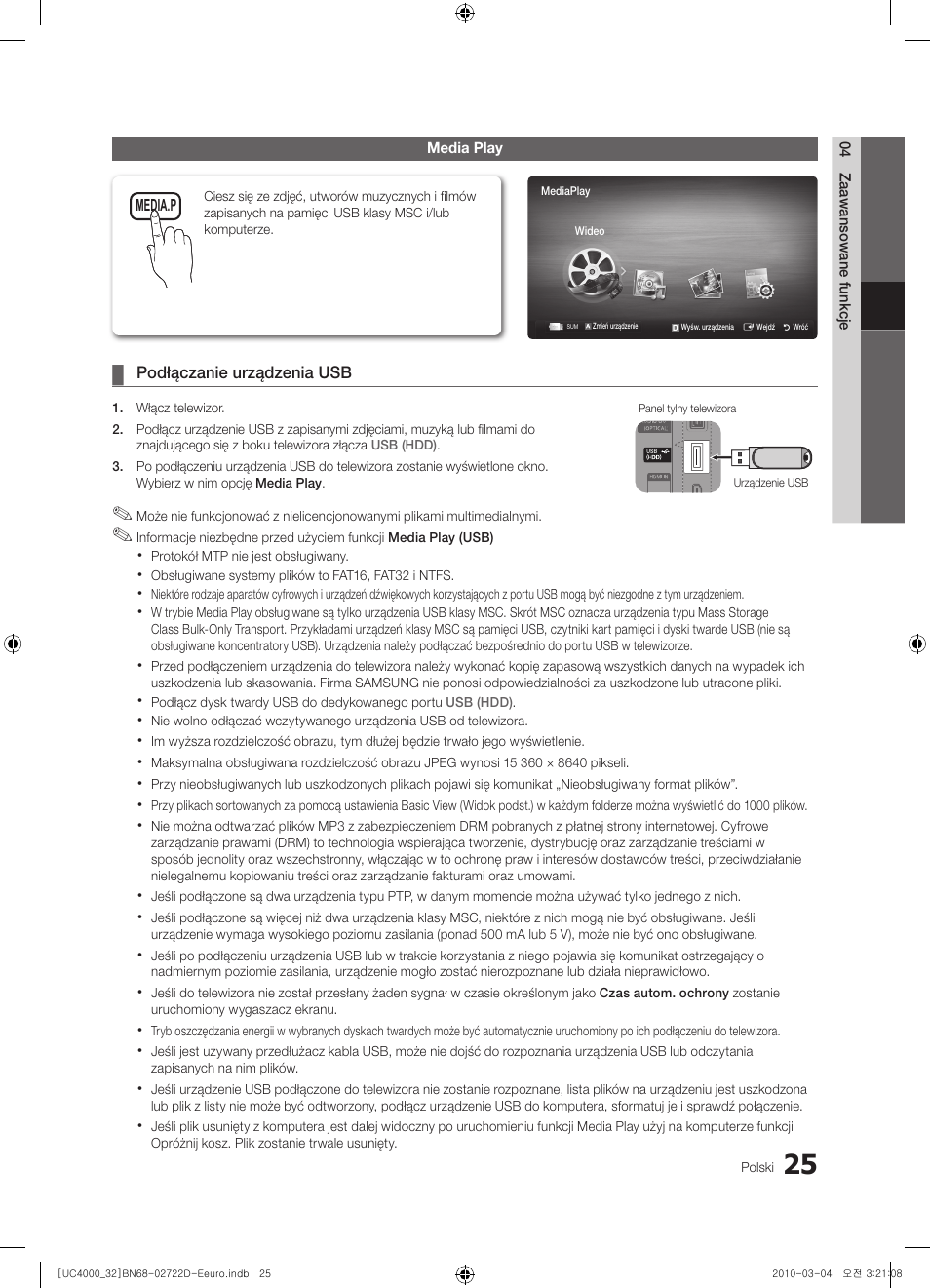 Samsung UE32C4000PW User Manual | Page 113 / 441