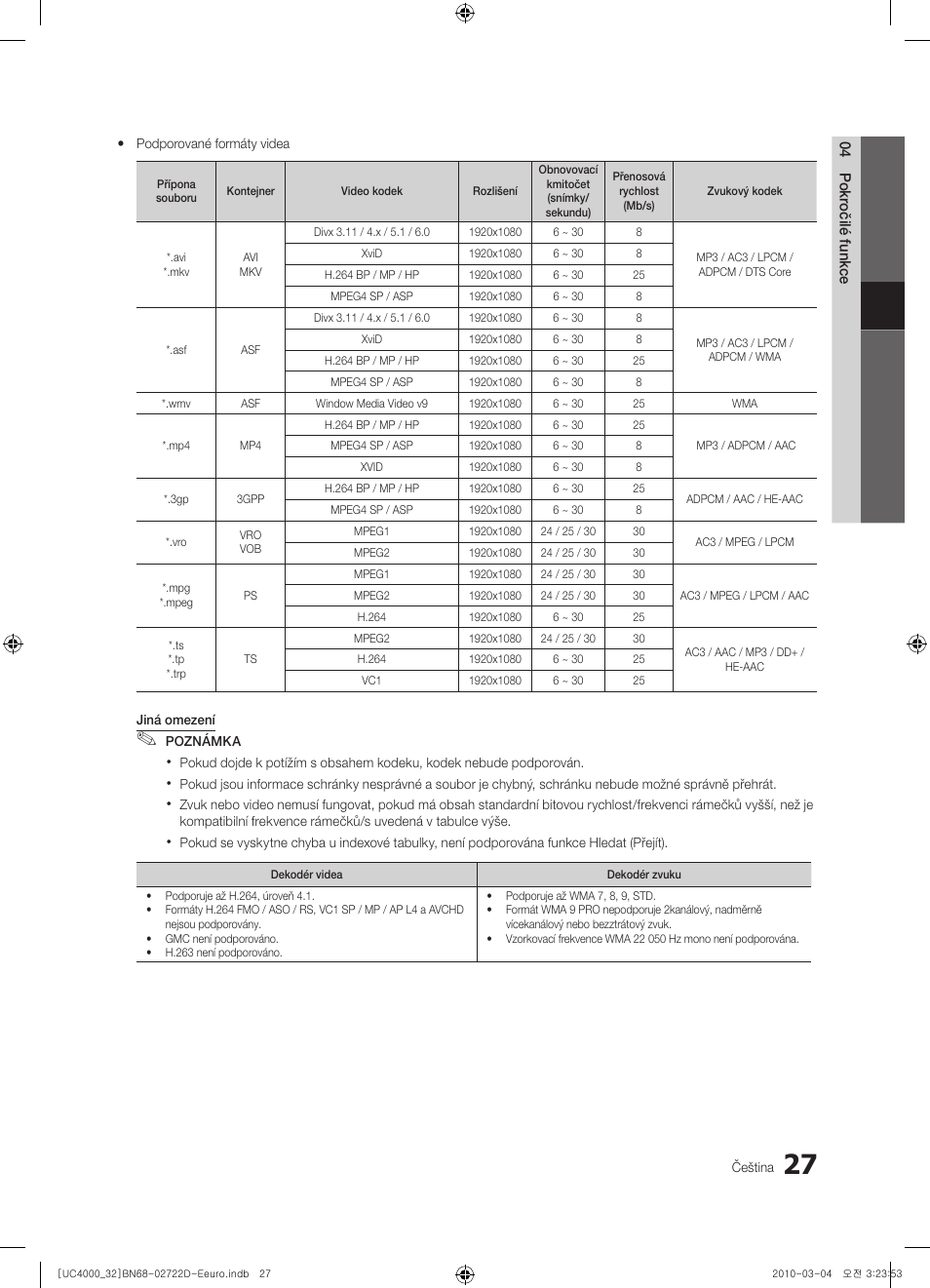 Samsung UE32C4000PW User Manual | Page 291 / 441