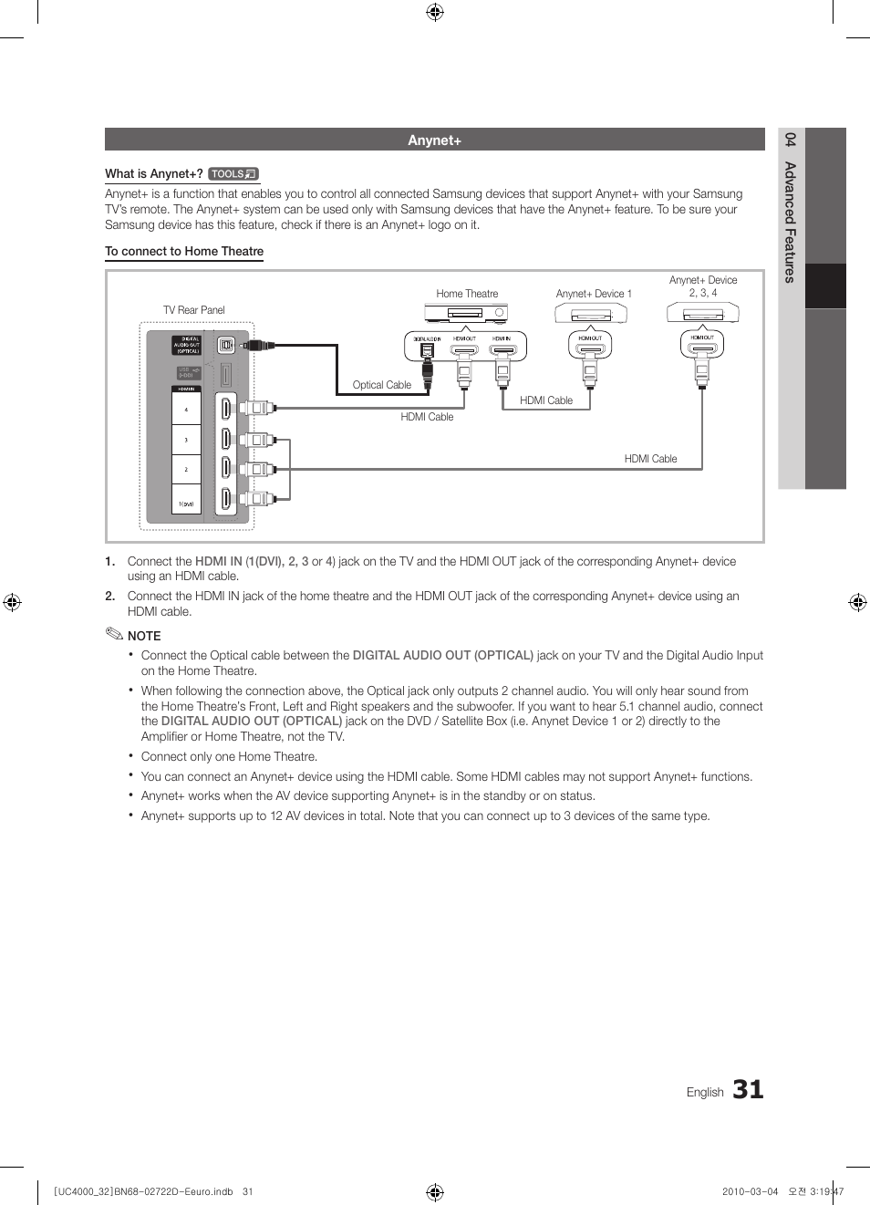 Samsung UE32C4000PW User Manual | Page 31 / 441