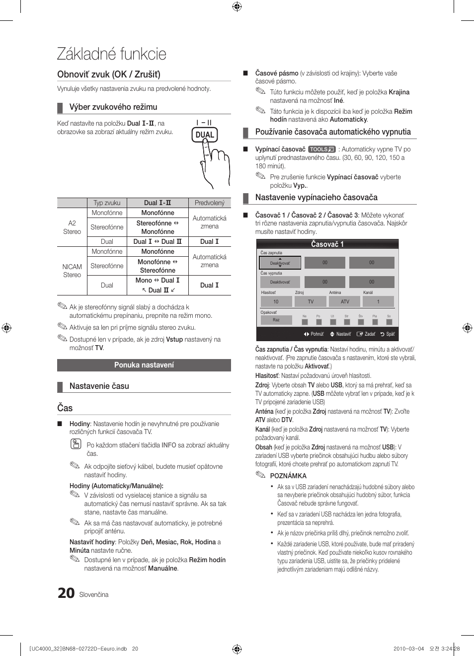 Základné funkcie, Obnoviť zvuk (ok / zrušiť) | Samsung UE32C4000PW User Manual | Page 328 / 441