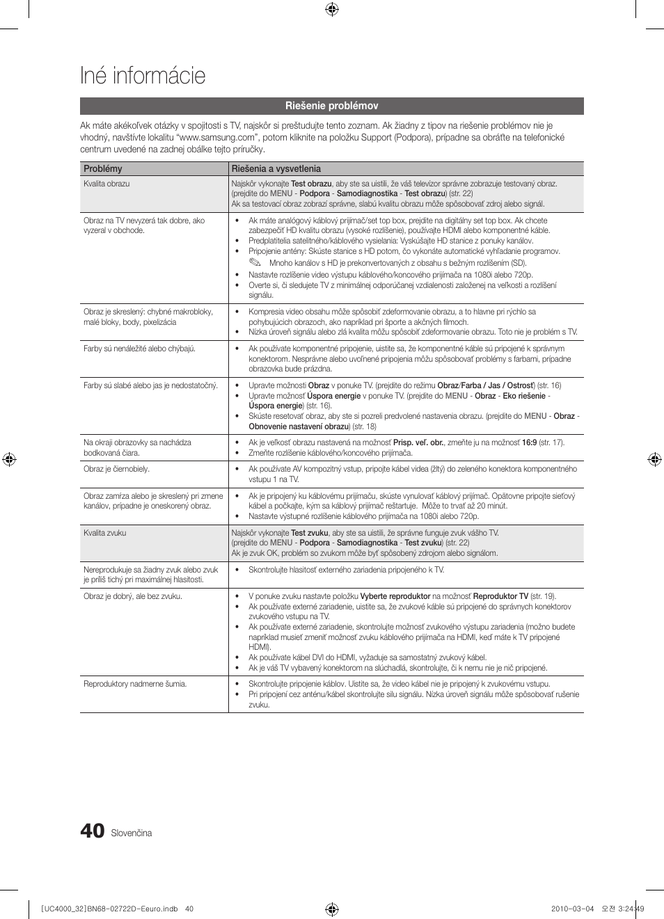 Iné informácie | Samsung UE32C4000PW User Manual | Page 348 / 441