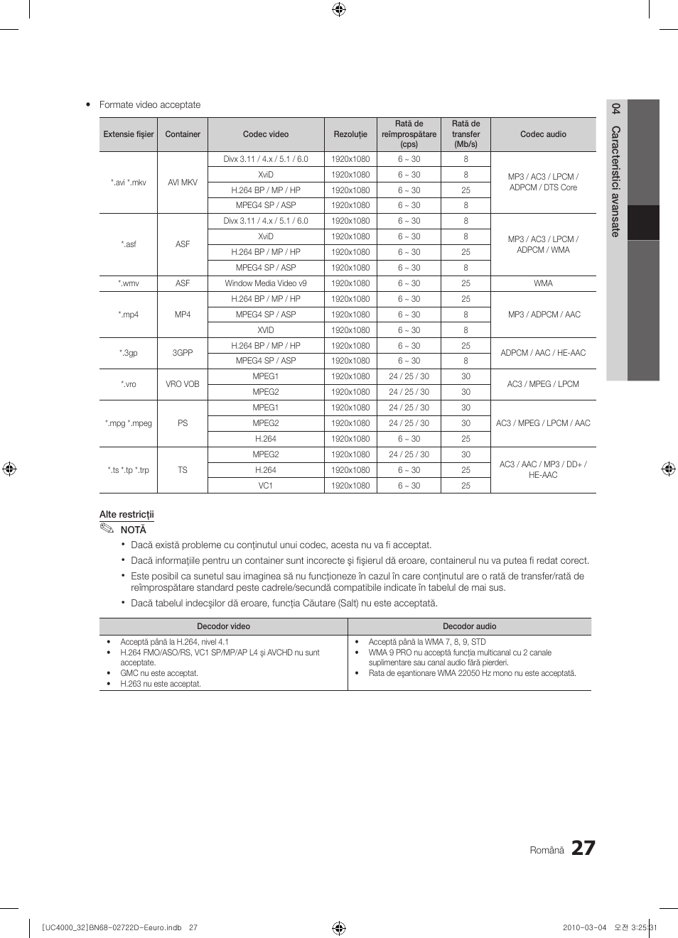 Samsung UE32C4000PW User Manual | Page 379 / 441