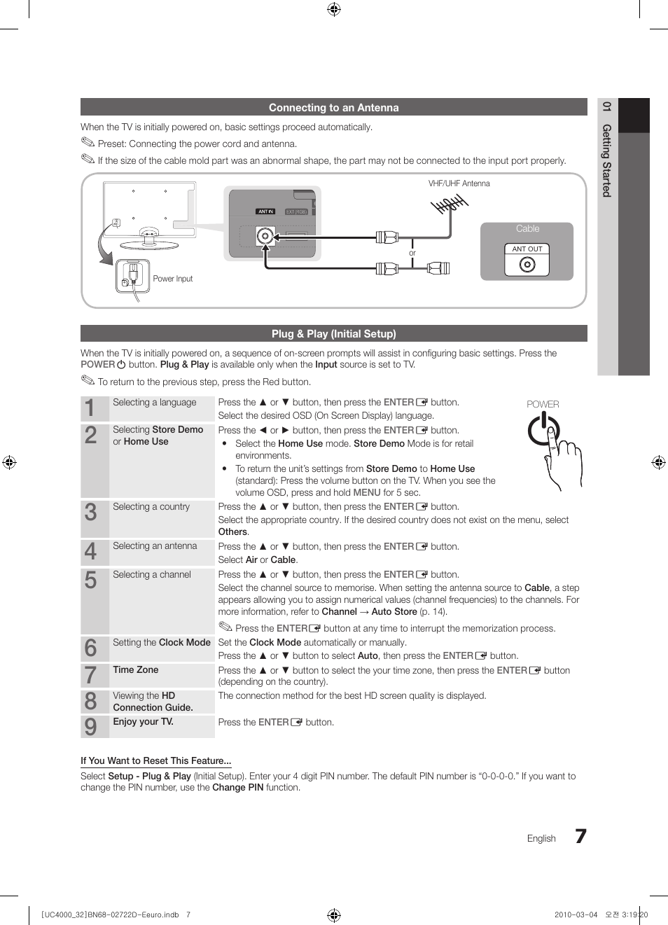 Samsung UE32C4000PW User Manual | Page 7 / 441