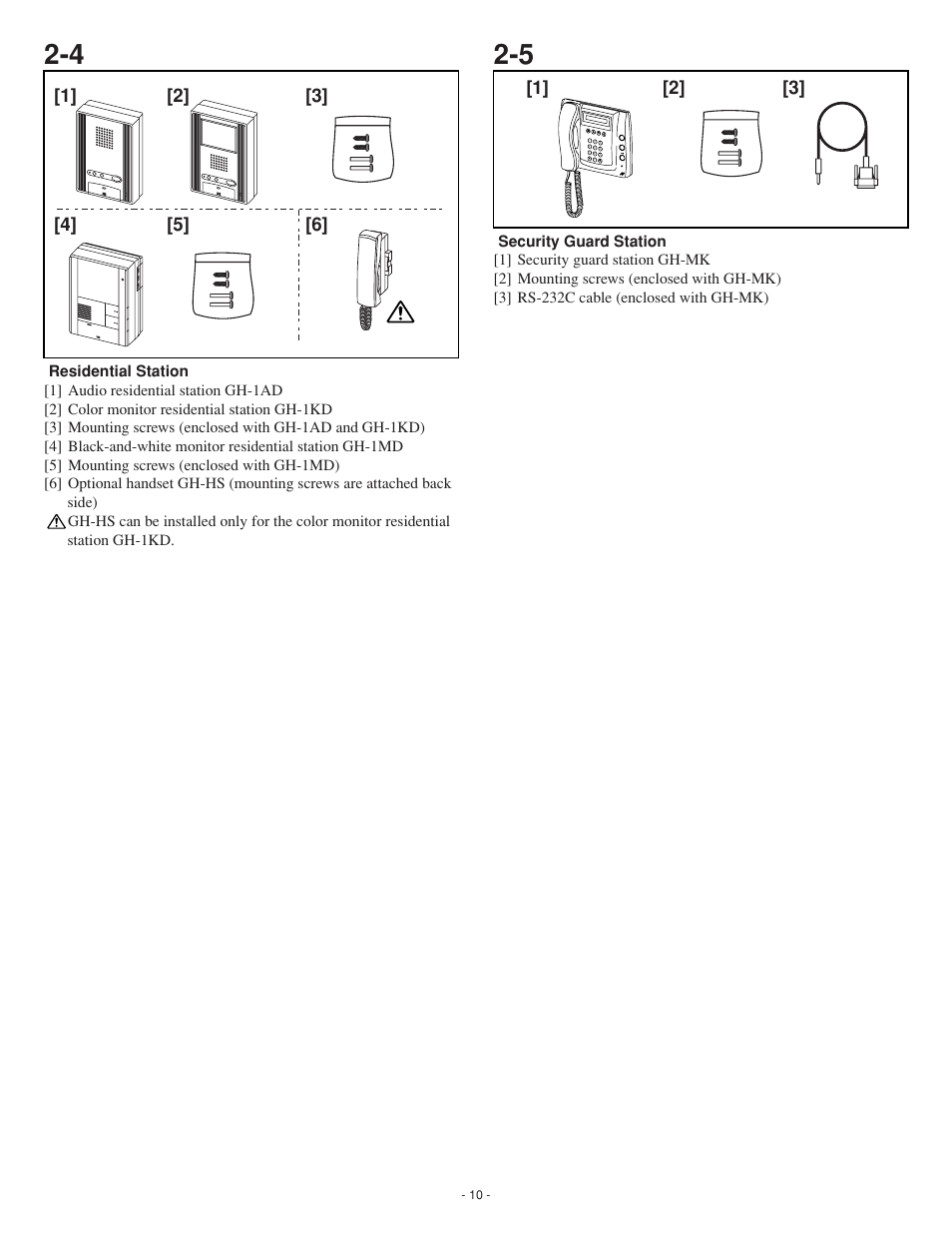 Aiphone GH SERIES 0207 AIC User Manual | Page 10 / 47