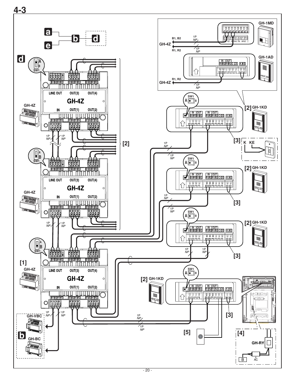 Ba e d | Aiphone GH SERIES 0207 AIC User Manual | Page 20 / 47