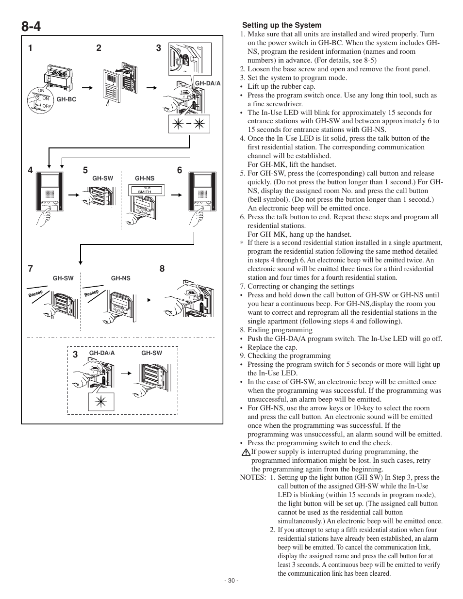 Aiphone GH SERIES 0207 AIC User Manual | Page 30 / 47