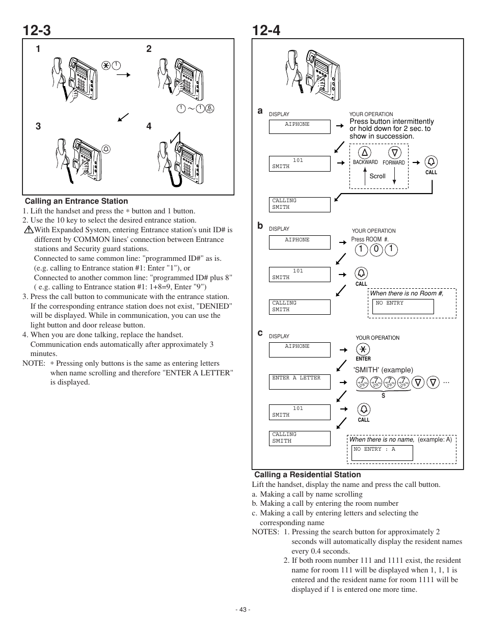 Bc a | Aiphone GH SERIES 0207 AIC User Manual | Page 43 / 47