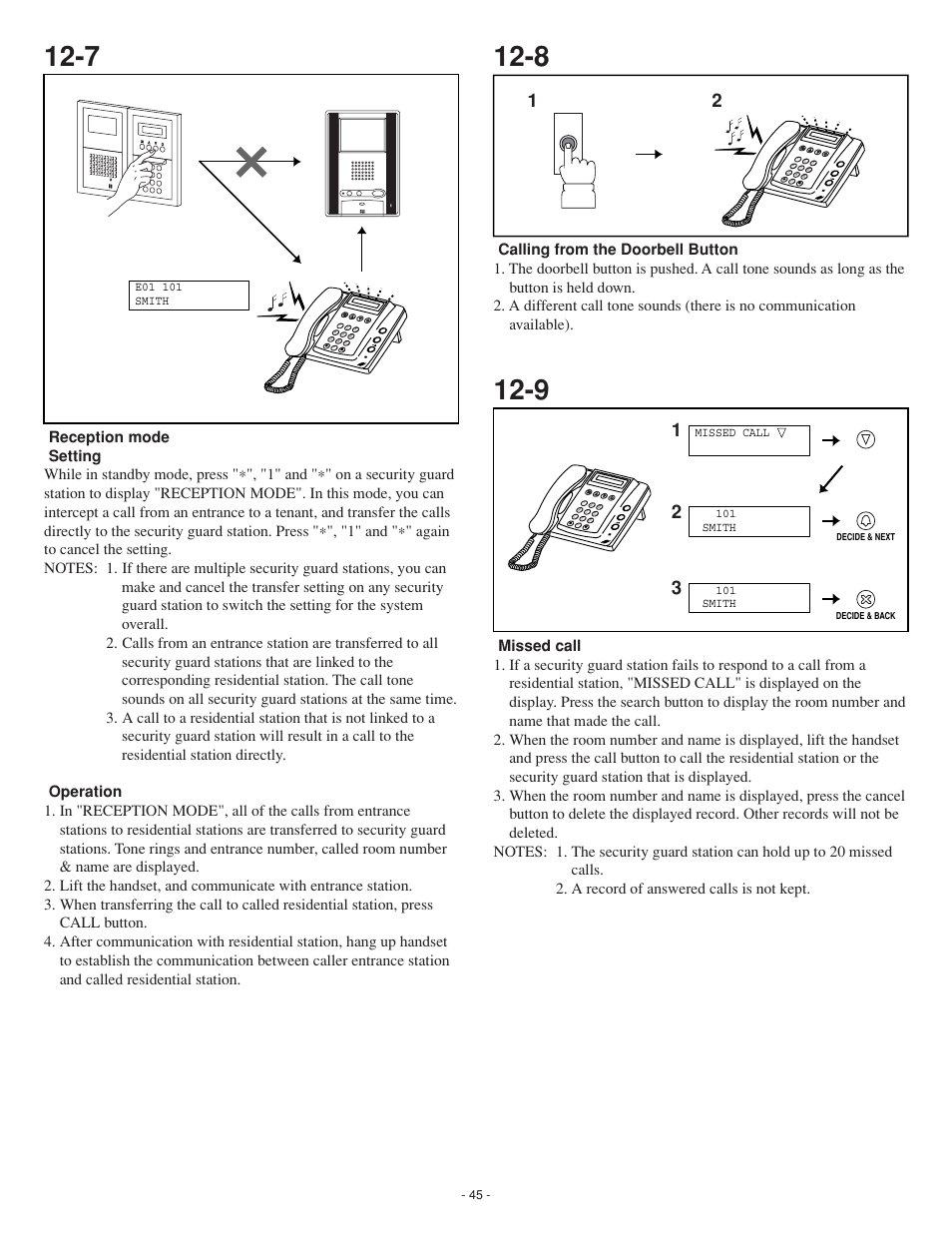 Aiphone GH SERIES 0207 AIC User Manual | Page 45 / 47