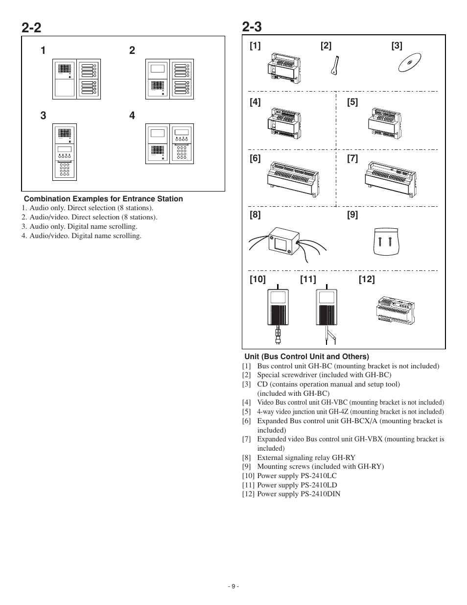Aiphone GH SERIES 0207 AIC User Manual | Page 9 / 47