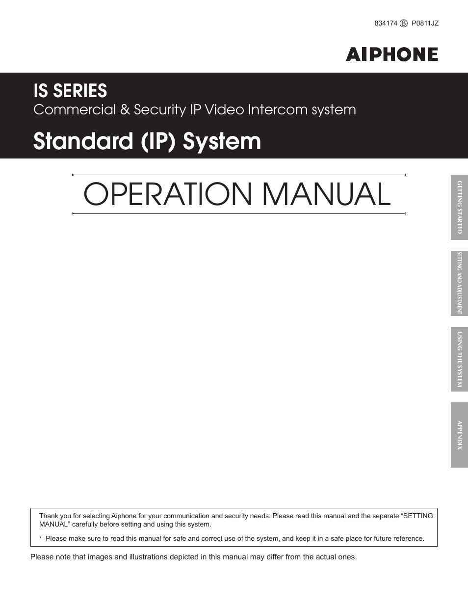 Aiphone IS User Manual | 46 pages