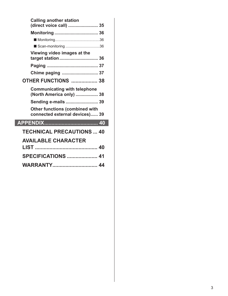 Aiphone IS User Manual | Page 3 / 46