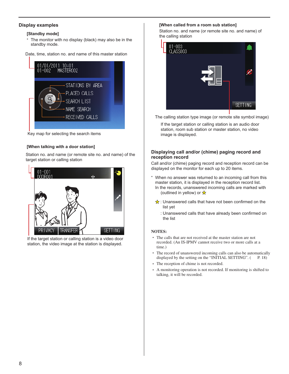 Aiphone IS User Manual | Page 8 / 46
