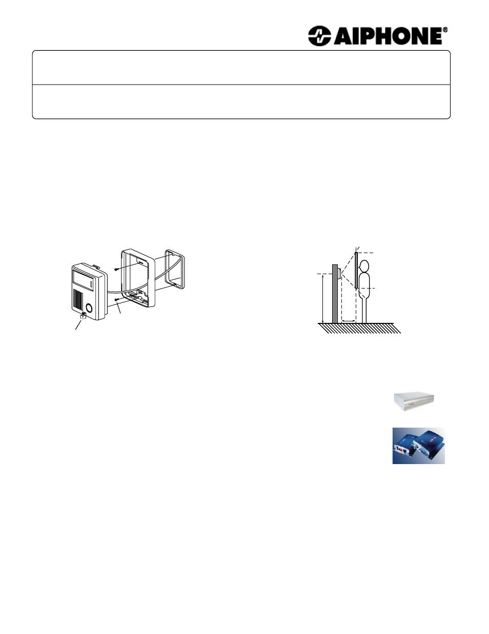 Aiphone KC-IFA User Manual | 3 pages