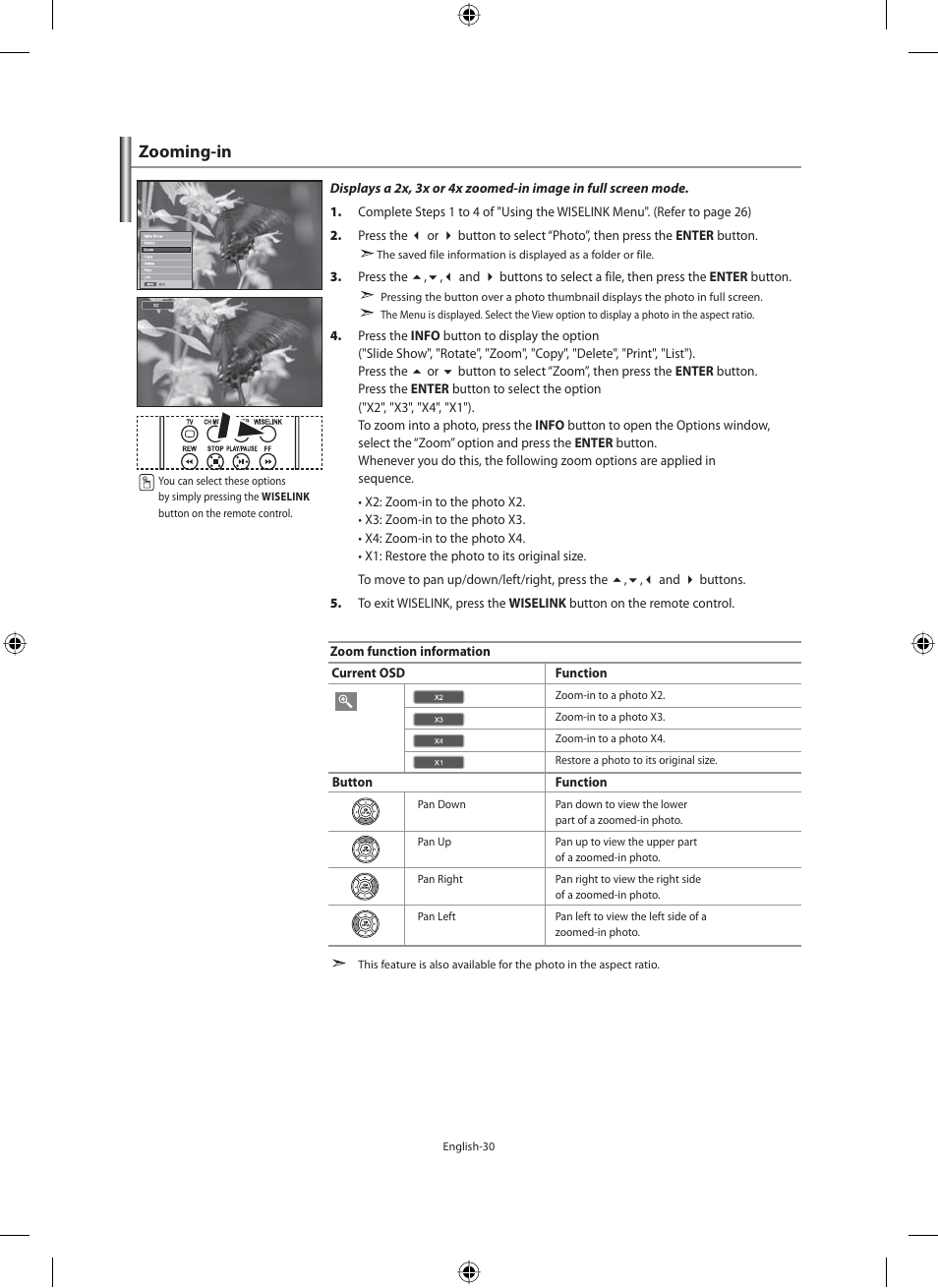 Zooming-in | Samsung LE32M71B User Manual | Page 32 / 363