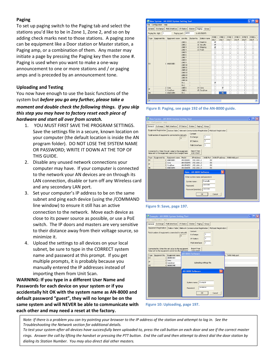 Aiphone INTERCOM AN-8000 User Manual | Page 6 / 10