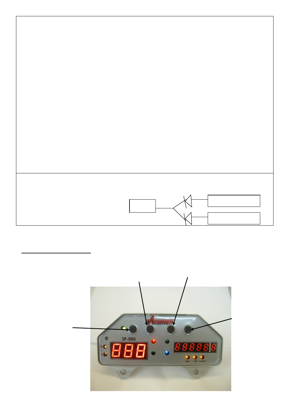 Electrical connections, Using it | Acumen SP500 User Manual | Page 4 / 6