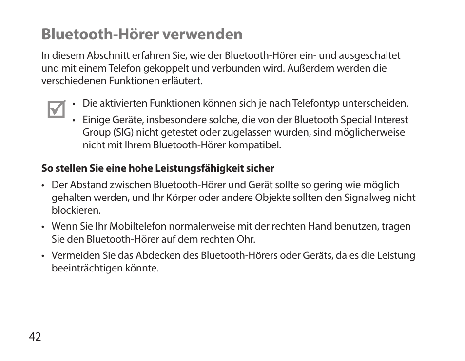 Bluetooth-hörer verwenden | Samsung HM7000 User Manual | Page 44 / 194