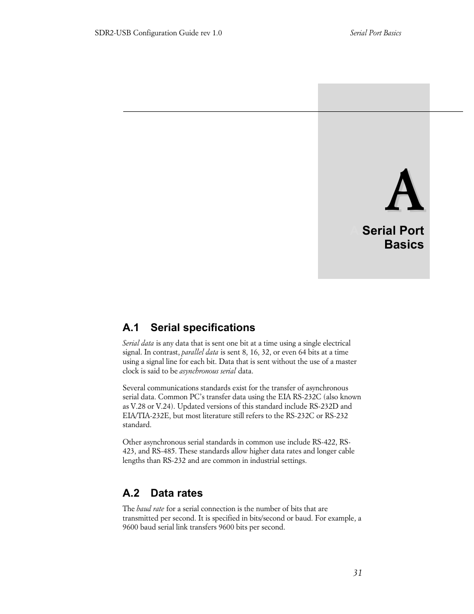 Acumen INSTRUMENTS CORPORATION DATABRIDGE(TM) SDR2-USB User Manual | Page 33 / 41