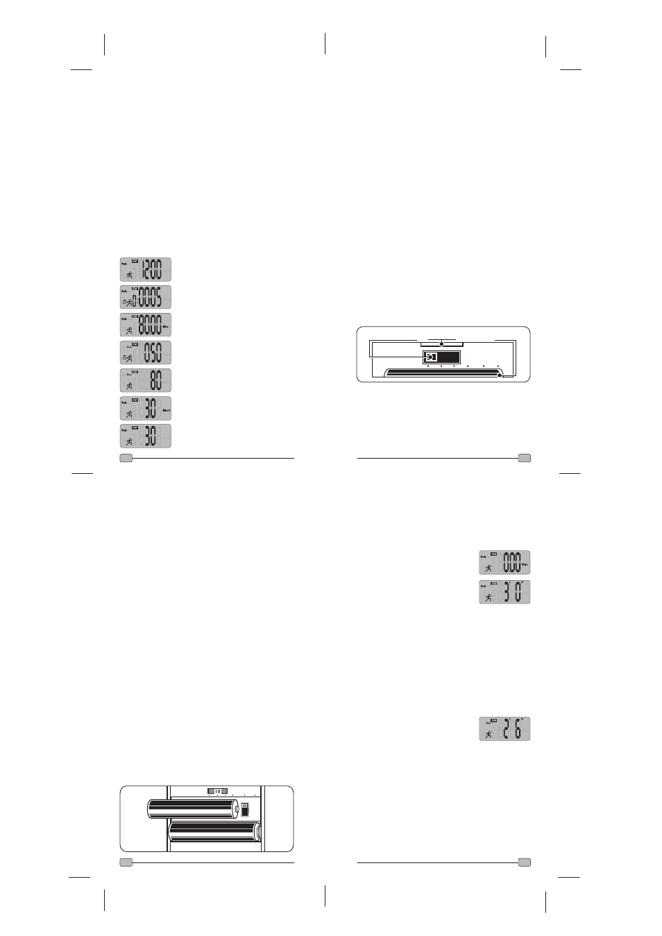I. models & features, Ii. buttons & operations, Iii. setting your own stride length | Iv. begin your walk or run, A. function button, B. reset button, C. clock settings, D. milestone/goal beeper functions, E. distance settings, D.1. milestone beeper | Acumen Pedometer User Manual | Page 3 / 9