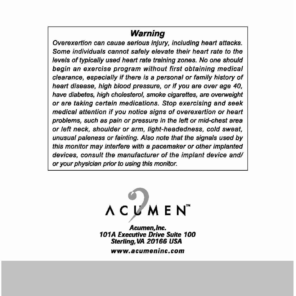 Acumen Stopwatch User Manual | Page 105 / 105