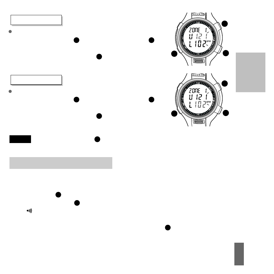 Part ii, Setting the target zone alarm | Acumen Stopwatch User Manual | Page 49 / 105
