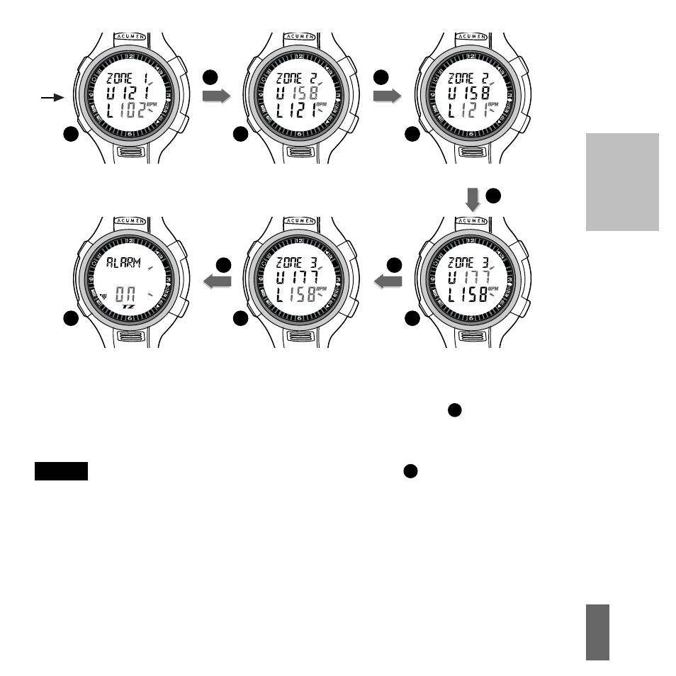Part ii, At any time to exit the setting mode | Acumen Stopwatch User Manual | Page 75 / 105