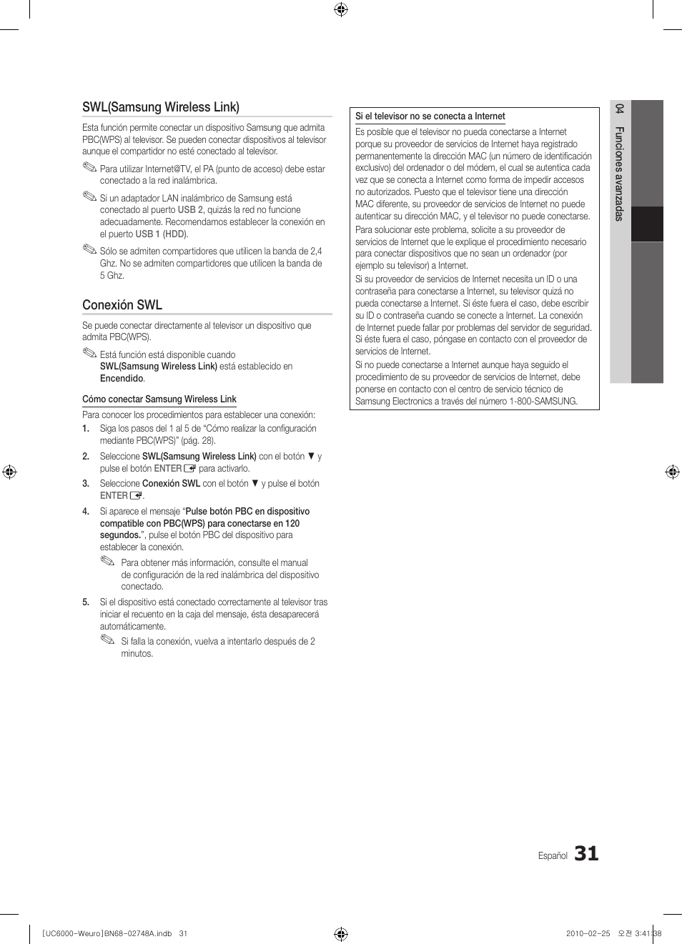 Samsung UE55C6000RW User Manual | Page 139 / 325