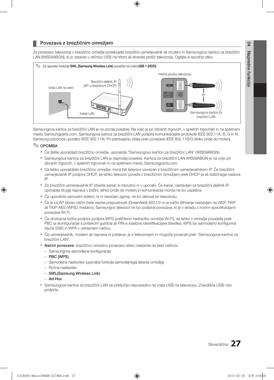 Samsung UE55C6000RW User Manual | Page 243 / 325