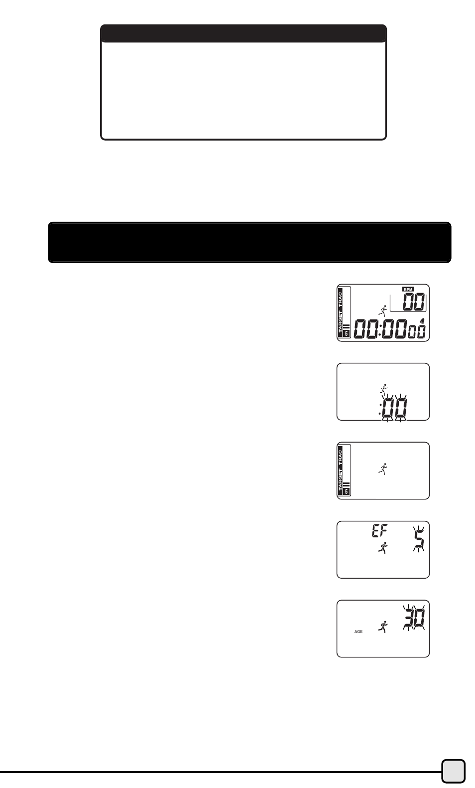 Setting timers, calorie information & target zone | Acumen HR440 User Manual | Page 9 / 23