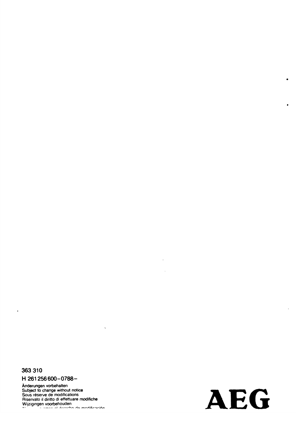 AEG DUO 3214Z User Manual | Page 20 / 20