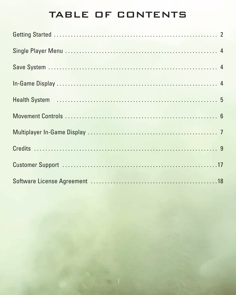 Activision Call of Duty 4: Modern Warfare for Playstation 3 User Manual | Page 2 / 19