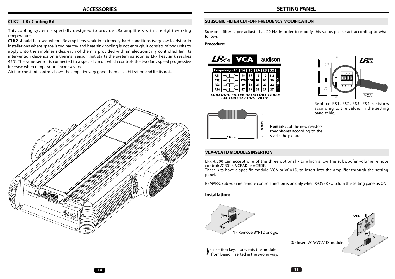 Audison LRX 4.300 User Manual | Page 11 / 12