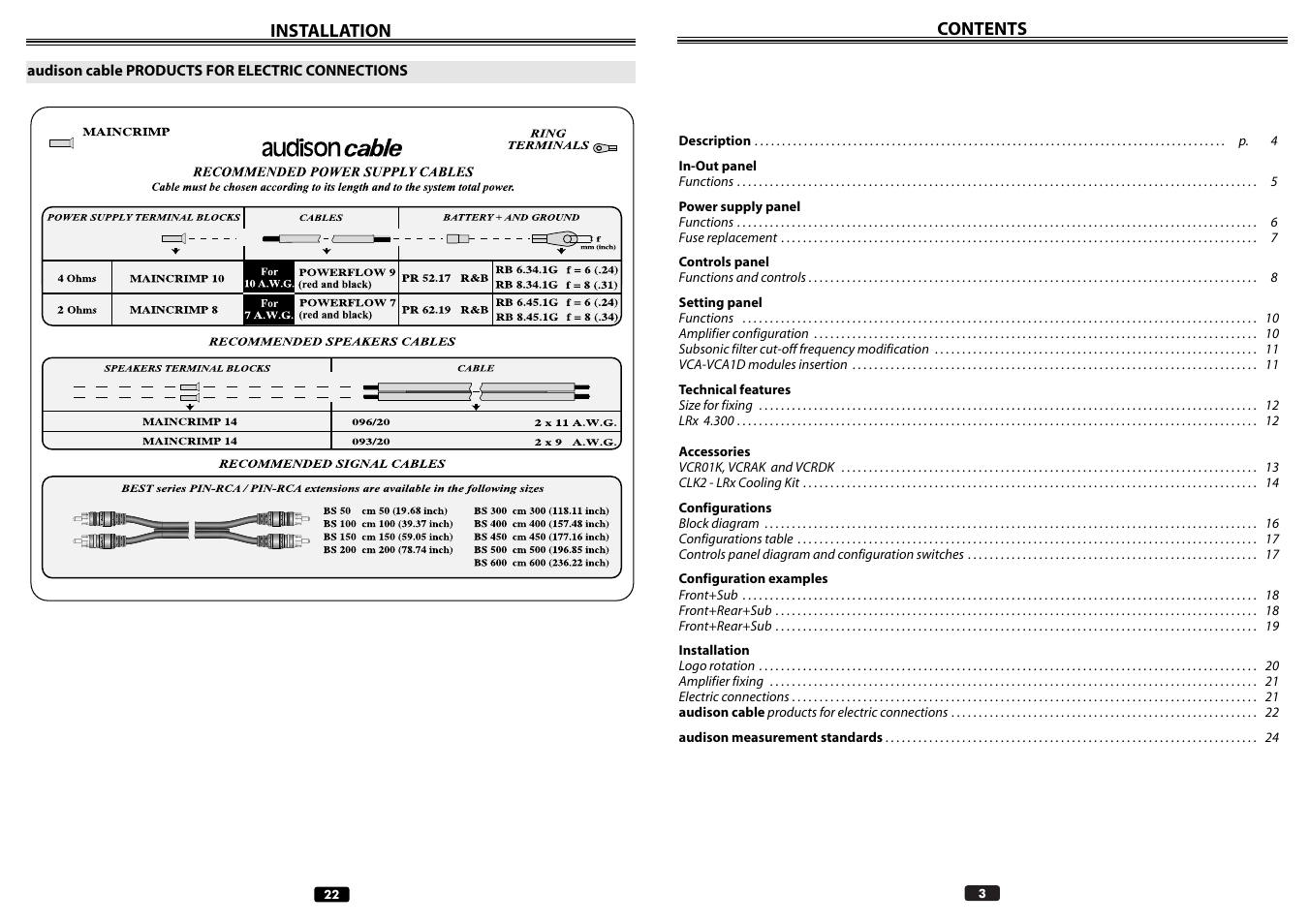 Audison LRX 4.300 User Manual | Page 3 / 12