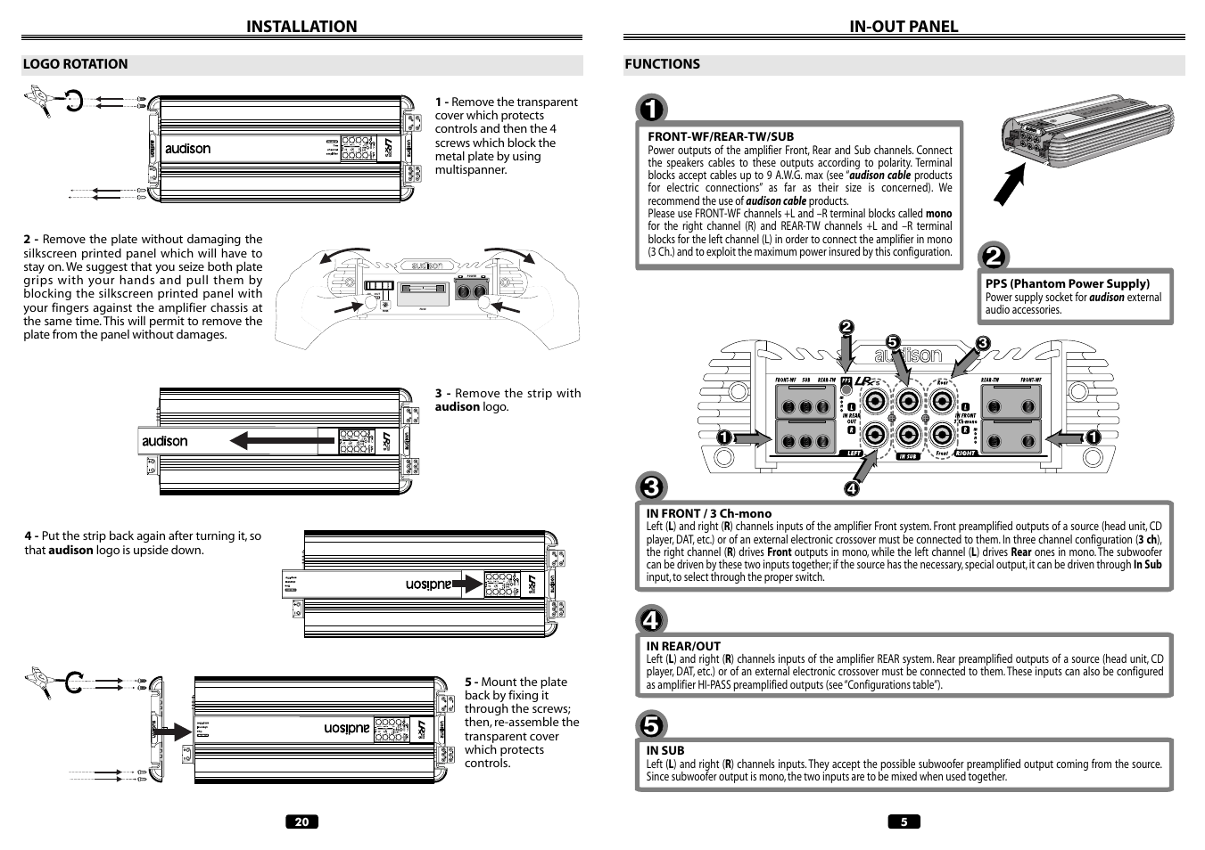 Audison LRX 5.600 User Manual | Page 5 / 12
