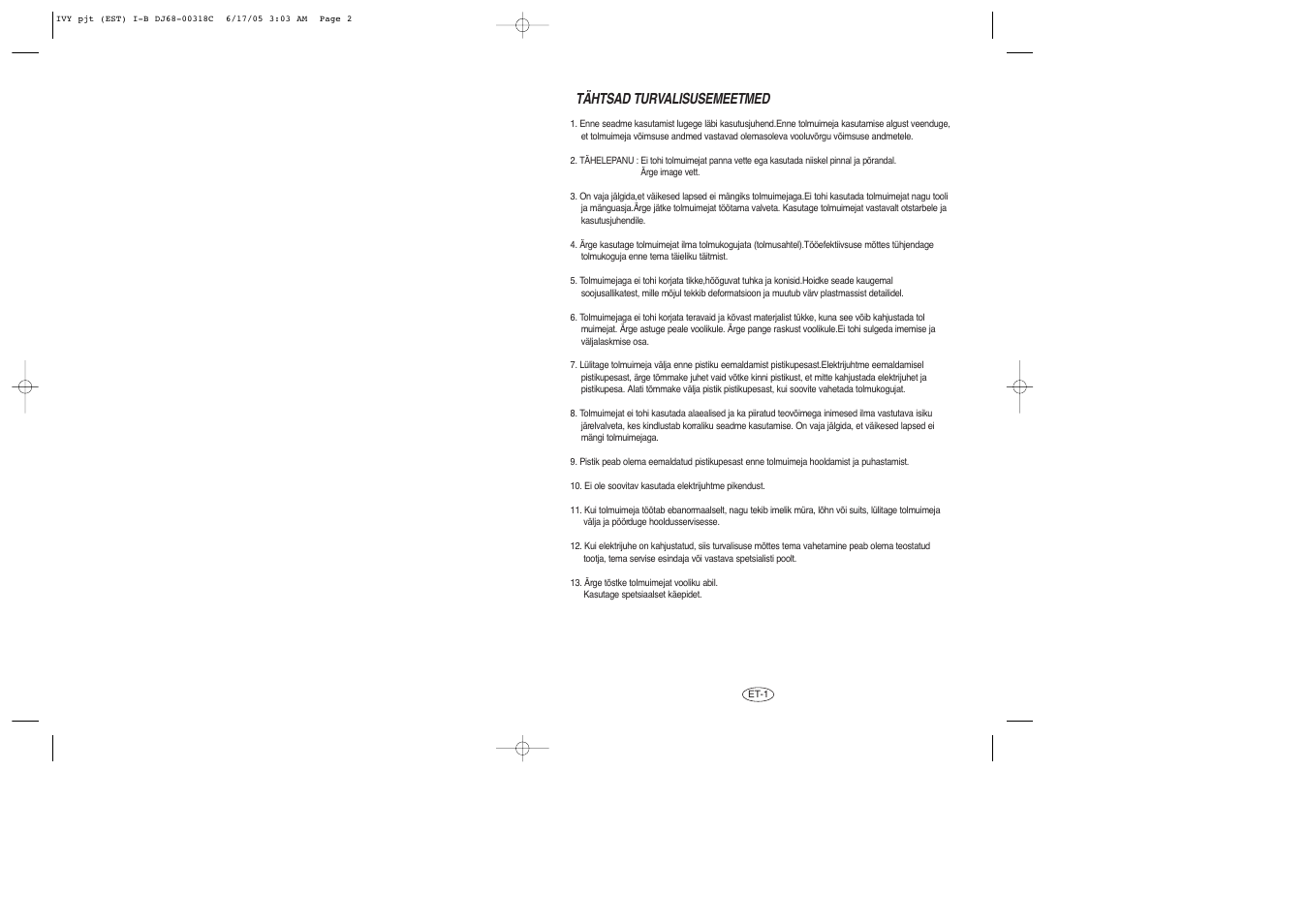 Samsung SC7215 User Manual | Page 14 / 31