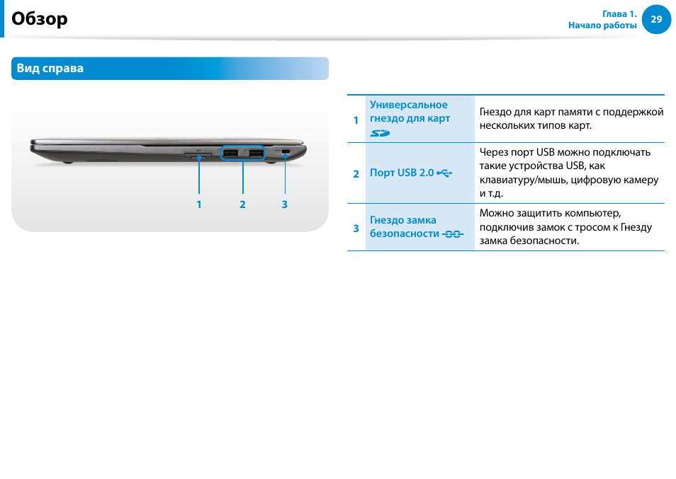 Обзор | Samsung NP880Z5E User Manual | Page 30 / 157