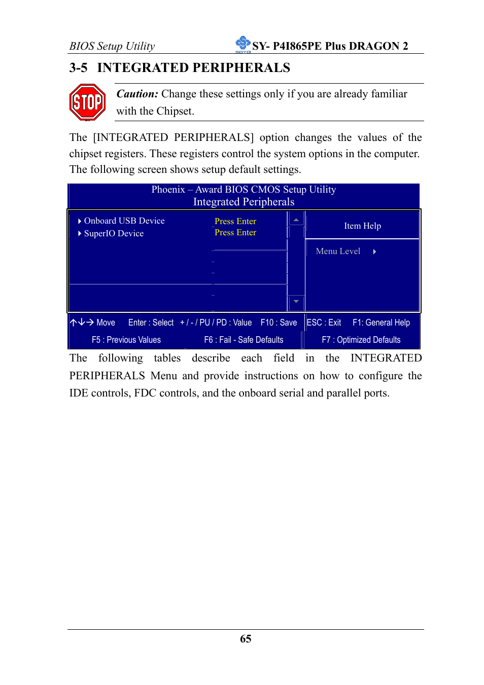 5 integrated peripherals | AB Soft ATX 12V User Manual | Page 70 / 97