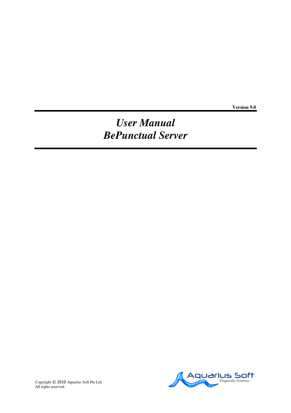 AB Soft Server BePunctual User Manual | 37 pages