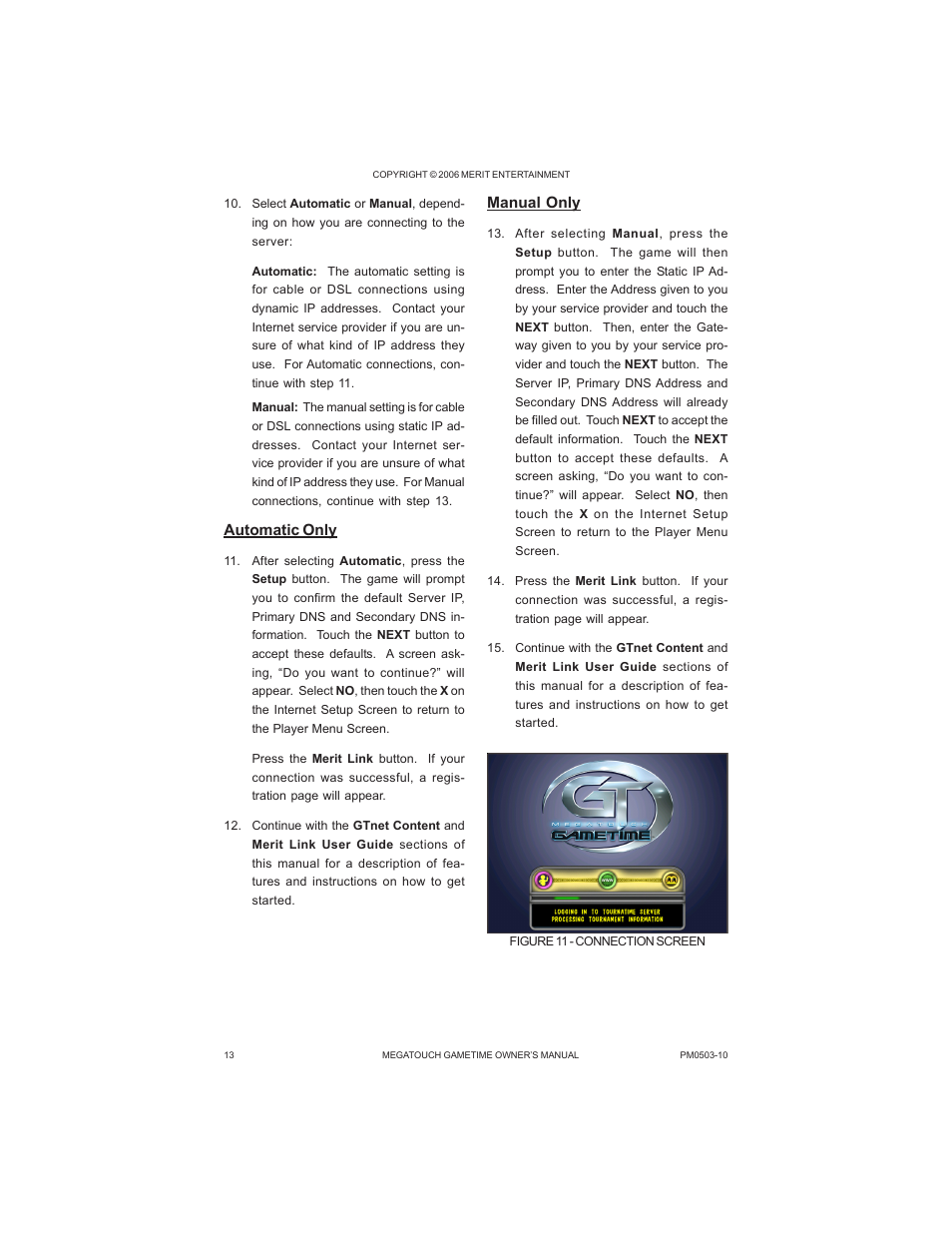 AB Soft Megatouch Gametime PM0503-10 User Manual | Page 16 / 36