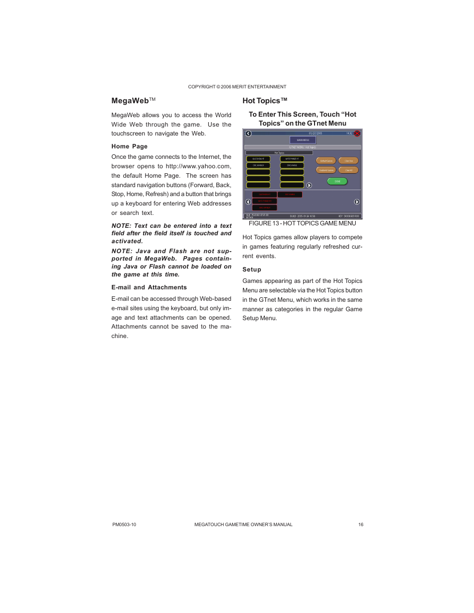 AB Soft Megatouch Gametime PM0503-10 User Manual | Page 19 / 36
