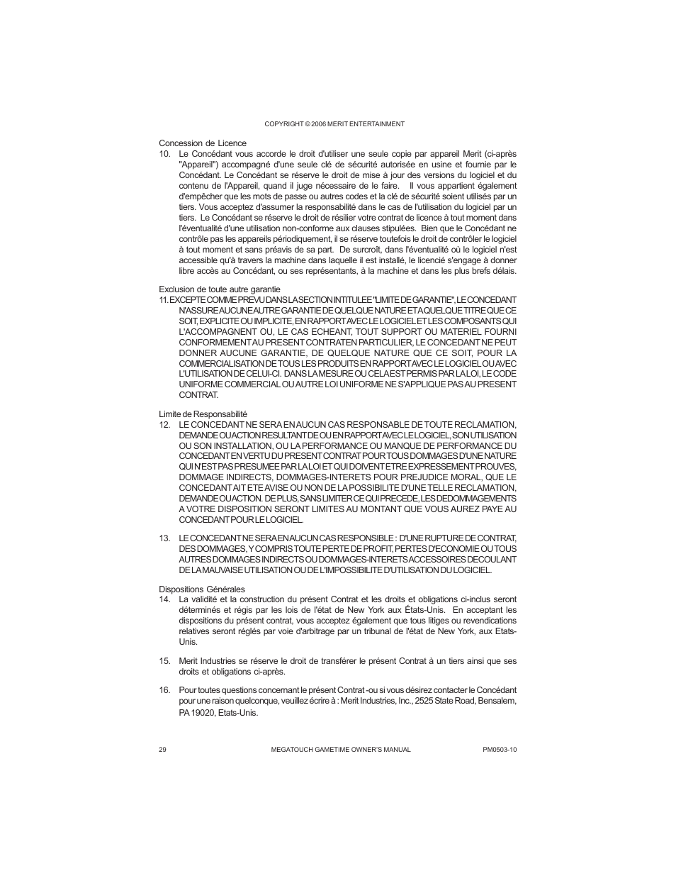 AB Soft Megatouch Gametime PM0503-10 User Manual | Page 32 / 36