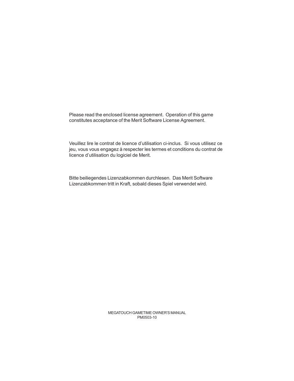 AB Soft Megatouch Gametime PM0503-10 User Manual | Page 36 / 36