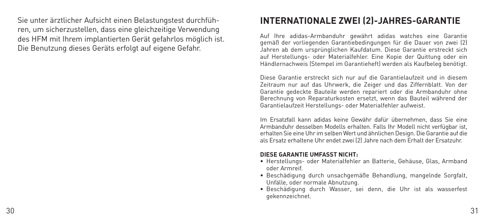 Adidas Heart Rate Monitor User Manual | Page 16 / 85